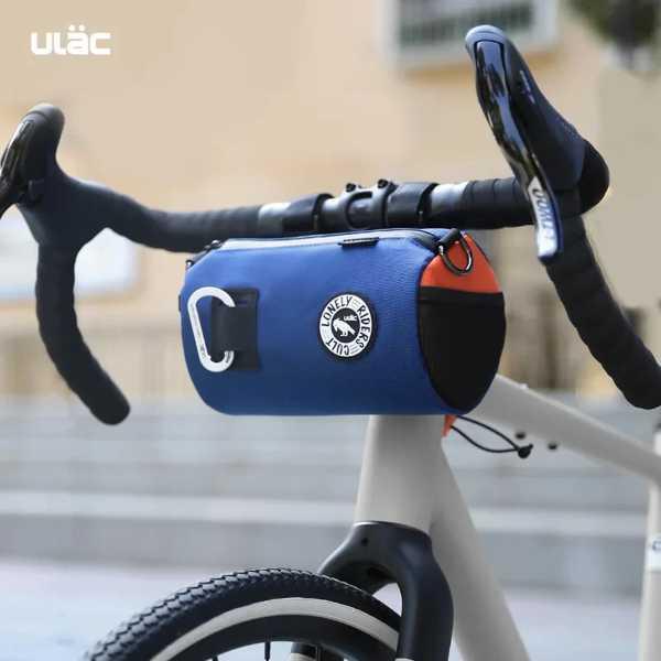 Uac-防水自転車ハンドルバー用多機能バッグ 屋外旅行用 サイクリング用ショルダーストラップ 1.1...
