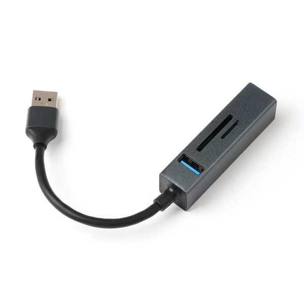 USBハブ PCアダプターカードリーダー XiaomiラップトップおよびMacBook用USBスプリ...