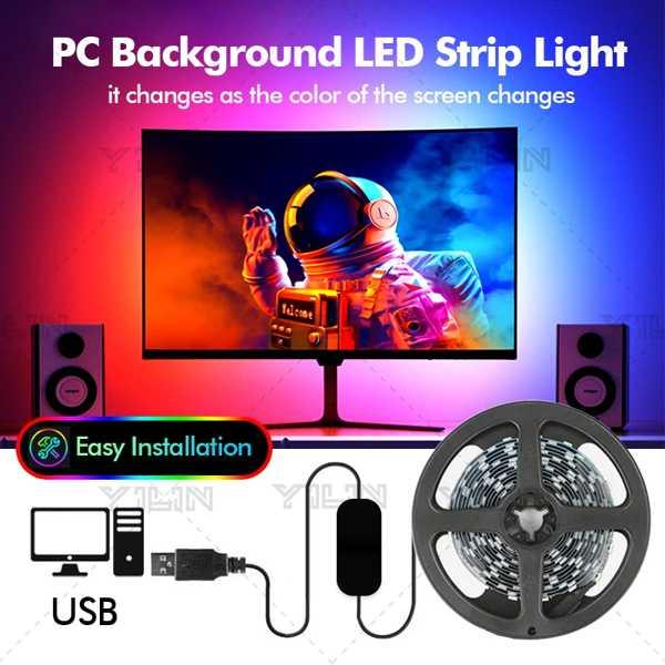 LED TVストリップライト USB電源 5V Wi-Fi 発光 色の同期制御 環境装飾ライト