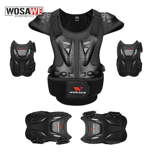 Wosawe-男性用のオートバイのジャケット モトクロス レーシングジャケット オートバイの保護