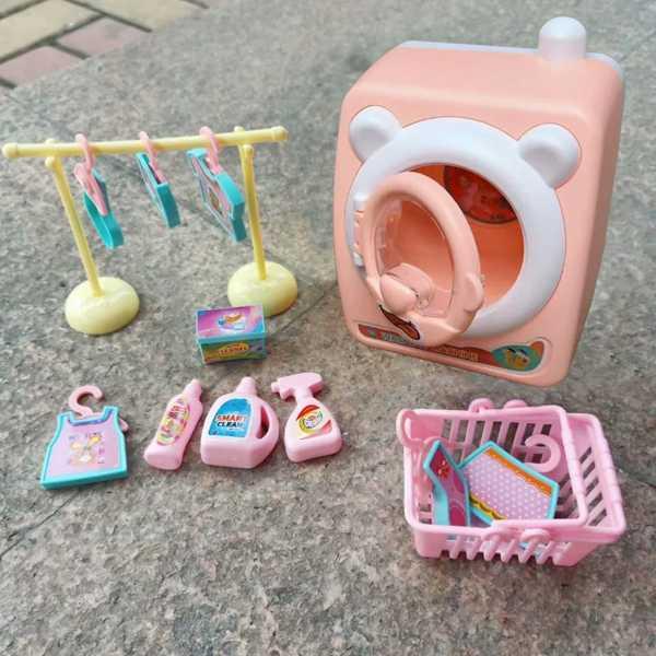 子供用プレイハウス おもちゃの服 靴下 モデル 洗濯機の機能なし バービー人形の家具 アクセサリー