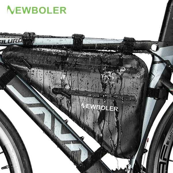 Newboler-自転車バッグ 防雨 大容量 マウンテンバイク用 フレームバッグ レインコート アク...