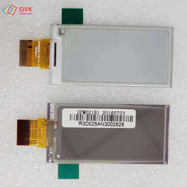 電子紙ラベル用LCDディスプレイ 新品 2.13インチ p/n mom021b1 122x250