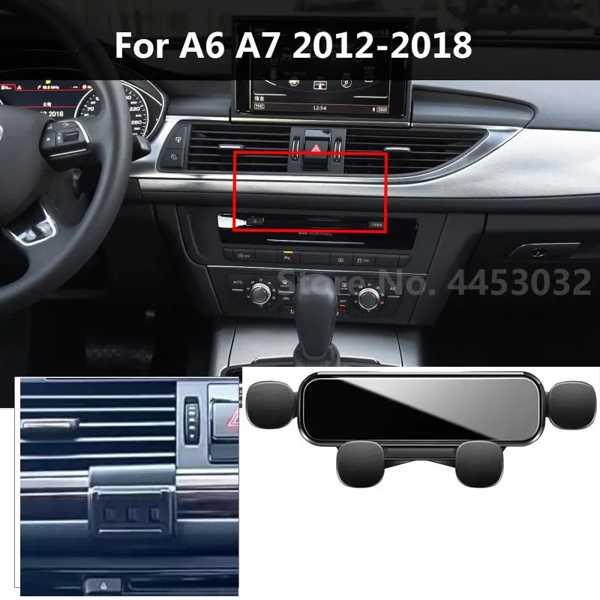 Audi a6 c8 a7 4a2 4a5 4gh 4gj 2012-2022用の車用携帯電話ホルダ...