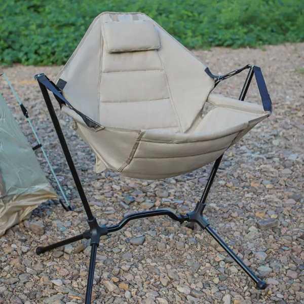 キャンプ 釣り ビーチ 庭用のポータブルでリラックスできる折りたたみ椅子