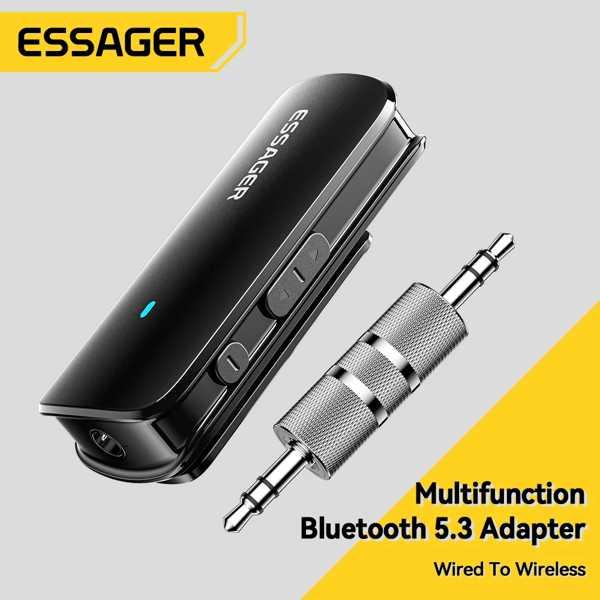 Essager-Bluetooth送信機アダプター 3.5mmジャック 車載音楽オーディオ 携帯電話...