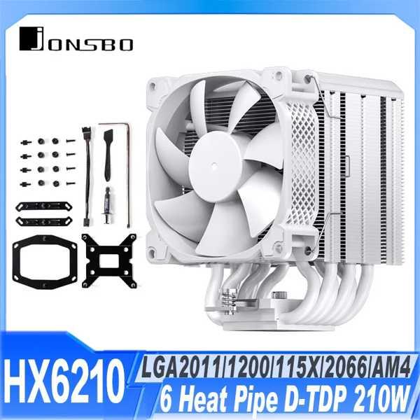 6つのヒートパイプ 90mmのクーラー intel lga115x JONSBO-HX6210 17...