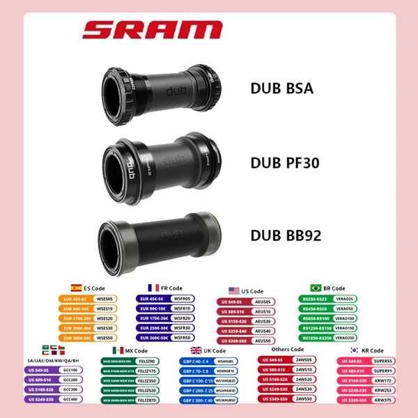 Gx nx sx SRAM-DUB mm  73mm用ボトムブラケット マウンテンバイクおよびロード...