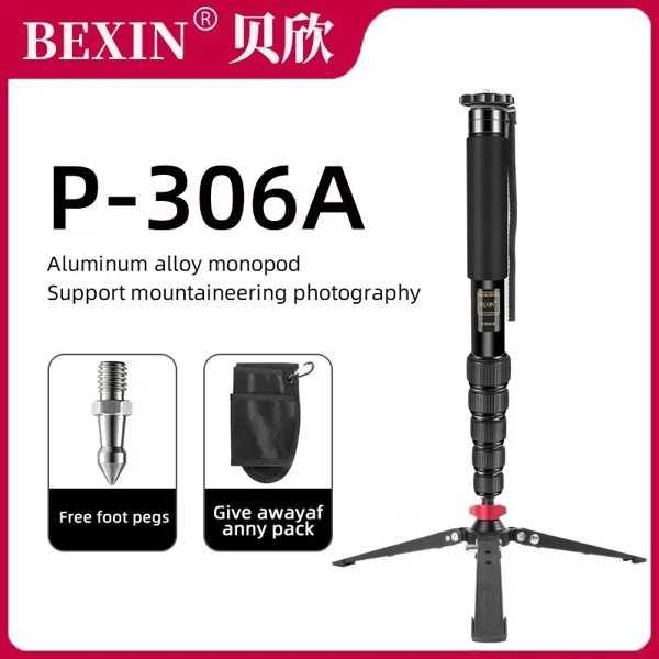 Bexin-ポータブルデジタル一脚 アルミニウム合金 p306a DSLRカメラ用のプロフェッショナ...