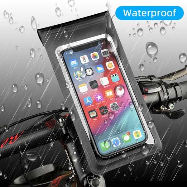 自転車携帯電話ホルダースタンド防水ハンドル携帯電話サポートケースバイク携帯マウントポーチバッグiph...