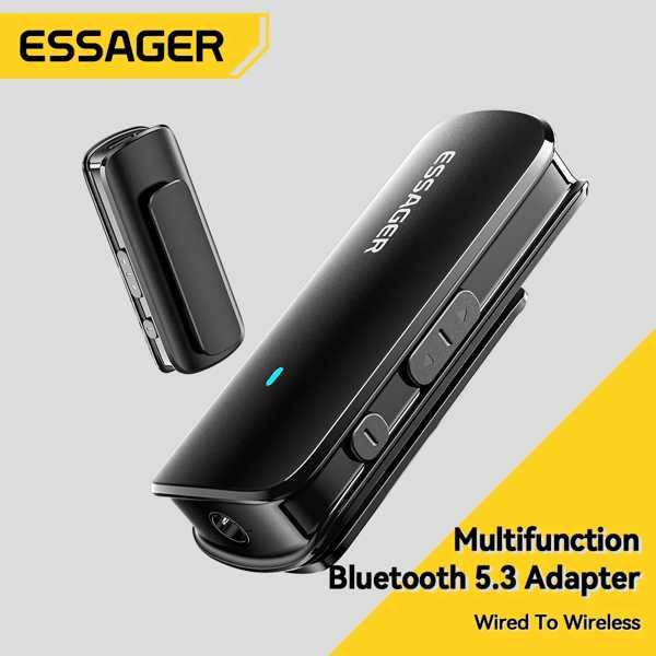 Essager-多機能Bluetoothアダプター 5.3mmジャック オーディオレシーバー ワイヤ...