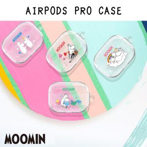 ムーミン moomin  AIRPODSPROCASE エアポッズプロ エアポッズ3 イヤホン ワイヤレス スマホアクセサリー カラビナ ハード 透明ケース 可愛い キャラクター｜itfriends