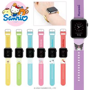 サンリオ Apple Watch Strap アップルウォッチ グッズ 公式 透明 バンド ストラップ ベルト 38mm 42mm 40mm 44mm Series 1 2 3 4 5 6 SE キャラクター｜ITフレンズ