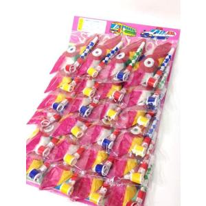 紙風船＆巻き取り（24付） 〔台紙玩具〕