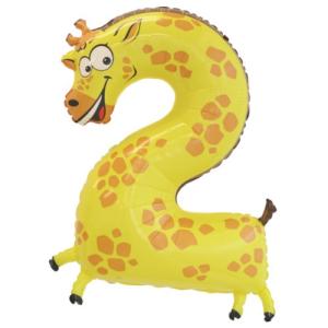 ズールーン 動物柄 数字 40 2 ナンバーツージラフ Mr Iceclean Eu