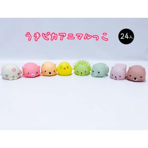 【光る玩具】うきピカアニマルっこ　24入【縁日すくい　縁日　景品　屋台　学園祭　子ども会　夜店】｜itibei