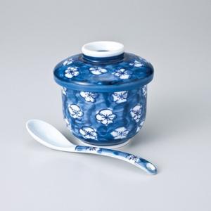 美濃焼 蒸碗 梅ずくしむし碗 卓抜 スプーンセット 大