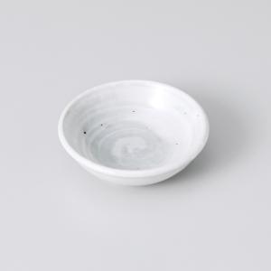 〔美濃焼 小皿〕 白荻2.6深小皿　(3個組)｜itibei