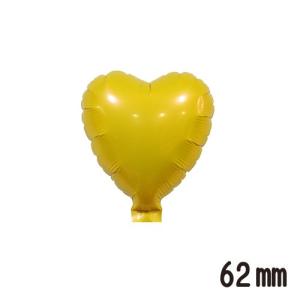 ピュアカットバルーン ハート イエロー 62mm