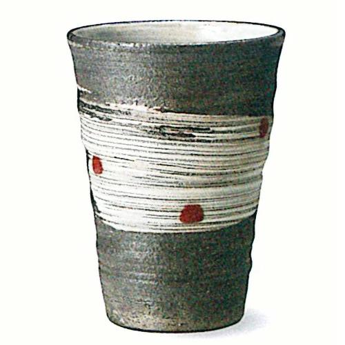 信楽焼　天の川（赤）フリーカップ【贈答　プレゼント　陶器　フリーカップ　タンブラー　湯呑】