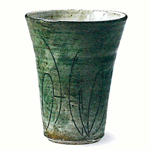 信楽焼　松葉フリーカップ【贈答　プレゼント　陶器　フリーカップ　タンブラー　湯呑】