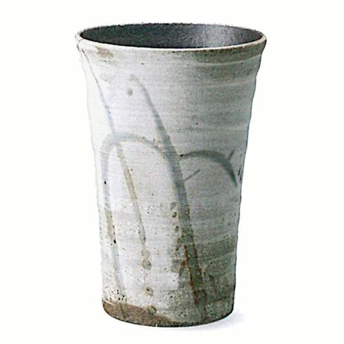 信楽焼　花ちらし（ブルー）フリーカップ【贈答　プレゼント　陶器　フリーカップ　タンブラー　湯呑】