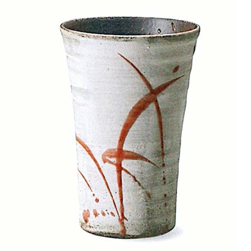 信楽焼　花ちらし（ピンク）フリーカップ【贈答　プレゼント　陶器　フリーカップ　タンブラー　湯呑】