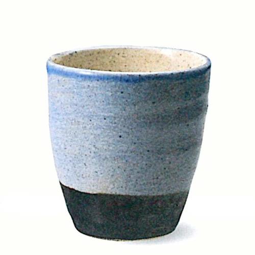 信楽焼　梨地（青）フリーカップ【贈答　プレゼント　陶器　フリーカップ　タンブラー　湯呑】