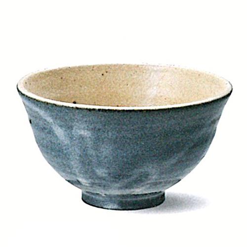 信楽焼　彩雲（青）飯碗　【贈答　プレゼント　陶器　ご飯茶碗】