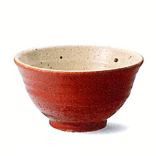 信楽焼　彩雲（赤）飯碗　【贈答　プレゼント　陶器　ご飯茶碗】