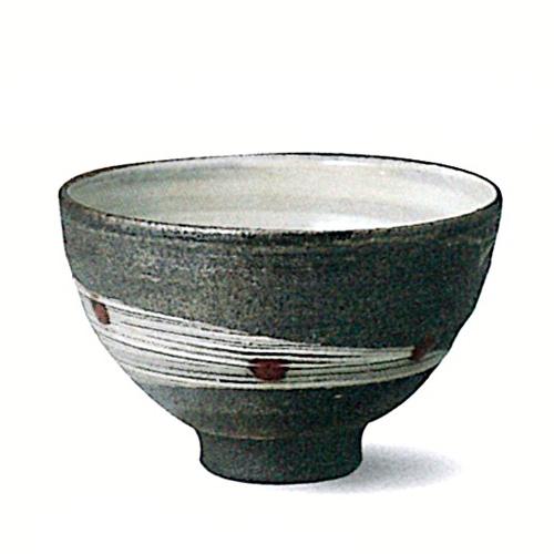 信楽焼　天の川（赤）飯碗　【贈答　プレゼント　陶器　ご飯茶碗】