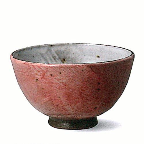 信楽焼　桃花飯碗　【贈答　プレゼント　陶器　ご飯茶碗】