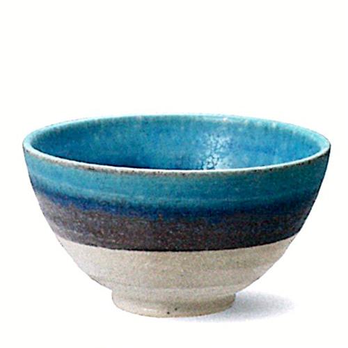 信楽焼　アクア飯碗　【贈答　プレゼント　陶器　ご飯茶碗】