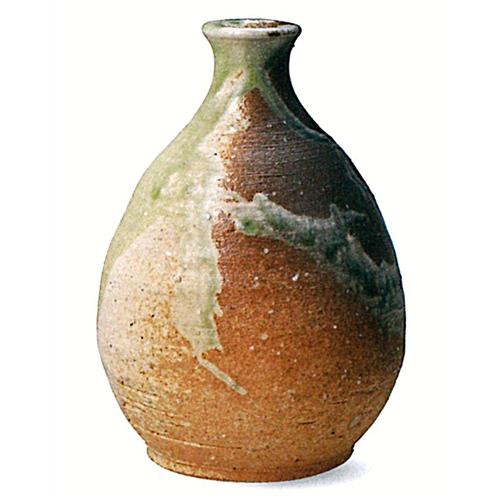 信楽焼　白民芸徳利(440cc)【贈答　プレゼント　陶器　酒器　徳利】