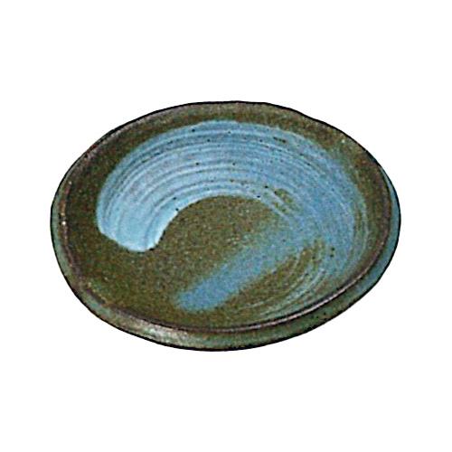 信楽焼　蒼海刷毛目丸小皿　【贈答　プレゼント　陶器　中皿　小皿　取皿】