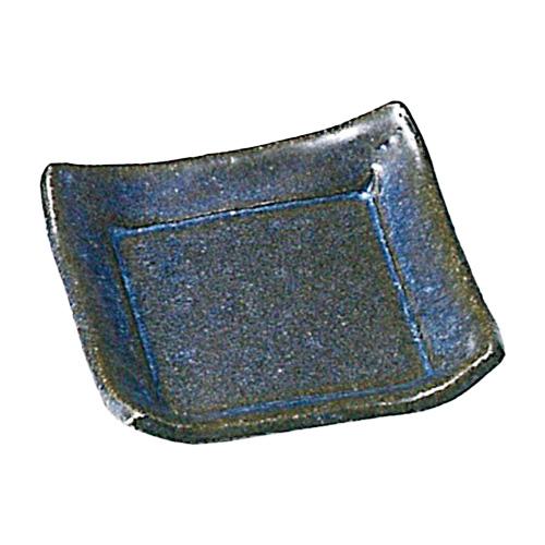 信楽焼　星屑正角豆皿　【贈答　プレゼント　陶器　中皿　小皿　取皿】