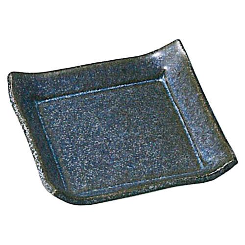 信楽焼　星屑正角小皿　【贈答　プレゼント　陶器　中皿　小皿　取皿】