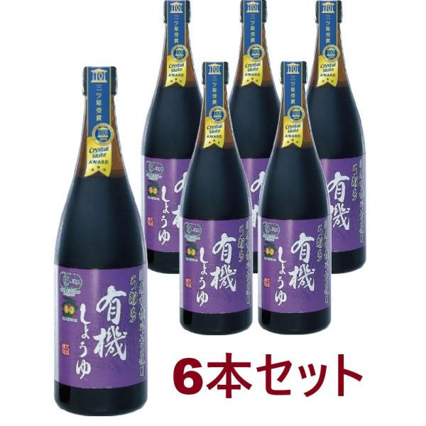 弓削多醤油 有機しょうゆ 720ml (6本セット) / しょうゆ お歳暮 御歳暮 有機醤油 国産 ...