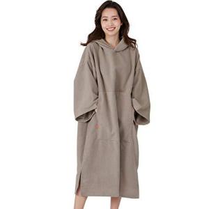 PONTAPES お着替え タオルポンチョ サーフポンチョ PPON-510 カーキ メンズ レディース サーフィン ビー