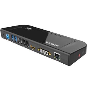 WAVLINK USB 3.0 ユニバーサルドッキングステーション/1x4K対応 HDMI出力ポート/1xDVI ポート/2xUSB 3.0ポート/4xUSB 2.