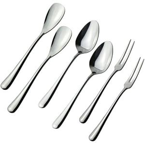 ナガオ TOWA スイーツカトラリーセット 6本 18-8ステンレス 袋入れのみ 日本製