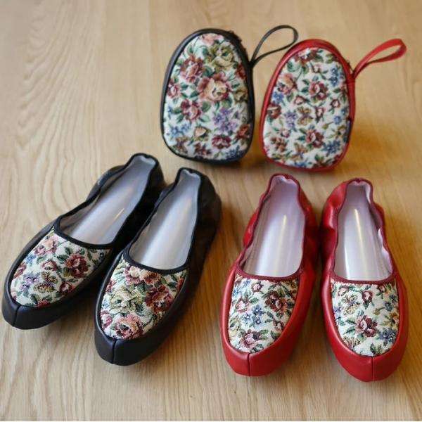 【送料無料】携帯スリッパ レディース ゴブラン 入学式 卒業式 受験 おしゃれ ルームシューズ  花...