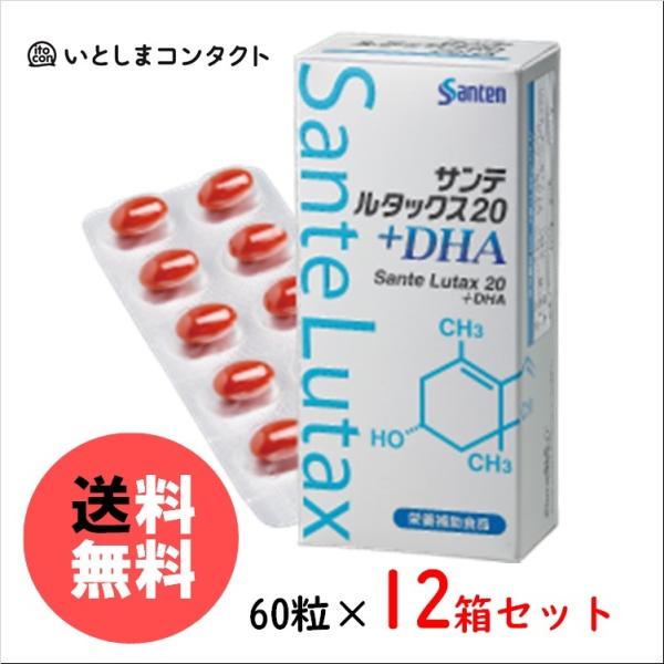 参天製薬 サンテ ルタックス20+DHA 60粒(1ヵ月分)×12個