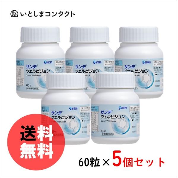 参天製薬 サンテ ウェルビジョン 60粒(1ヵ月分)×5個