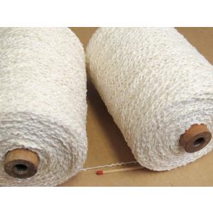 絹紡スレット（白：精練済・かせ） シルク100％のお買い得な変化糸