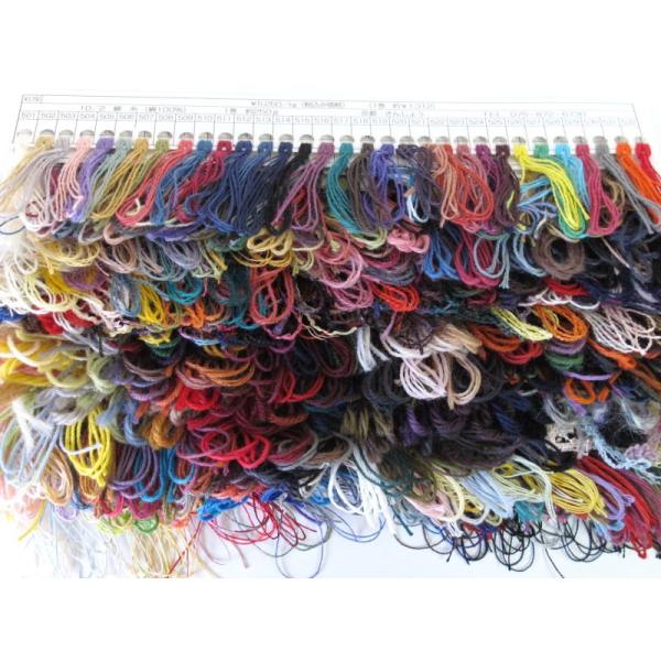 手織糸・手編糸　サンプルお送りします　糸の風合い、色合いを事前に確認したい方に