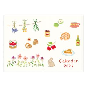 RYU-RYU 2027年 カレンダー 壁掛け (日始) CK2706 ステッチカレンダー
