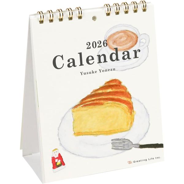 グリーティングライフ 2026年 カレンダー (日始) 卓上カレンダー 米津祐介 C-1685-YZ