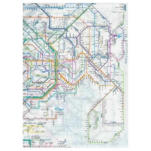 東京カートグラフィック 鉄道路線図クリアファイル 首都圏 日本語 RFSJ