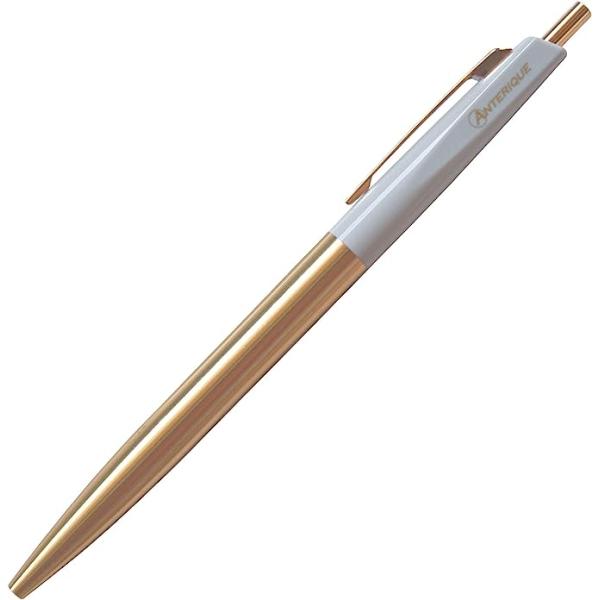 ボールペン アンテリック ANTERIQUE BP2-PG パールグレー 0.5mm 真鍮削り出し ...